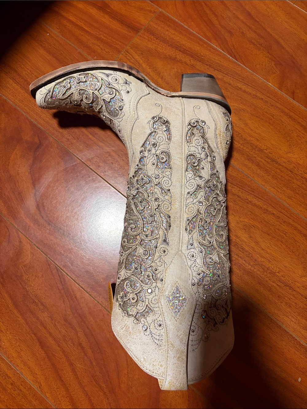 Corral Women's Cream Embellished Western
